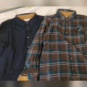 Nwot Legendary whitetails large flannels set of 2